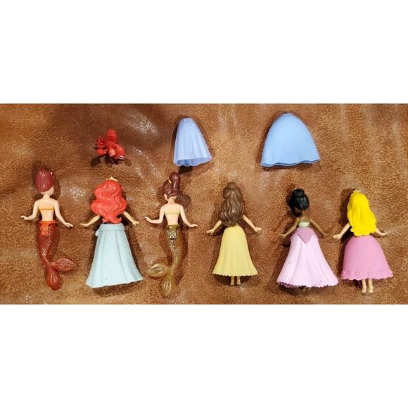 Disney Princess Magic Clip Polly Pockets Ariel Mermaid Sisters Sebastián Others - Picture 5 of 10